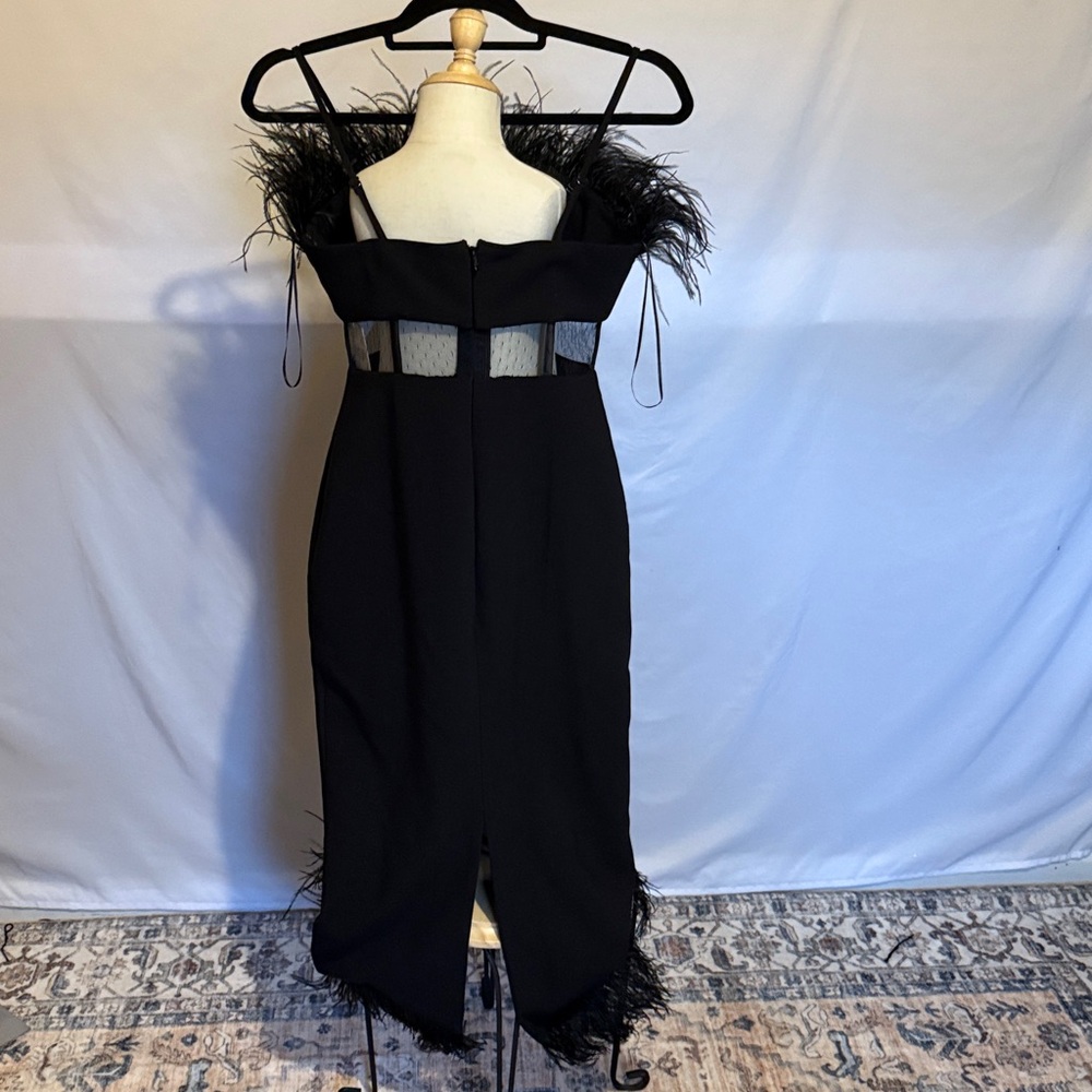 Likely Black Feather Trim Prom Dress - Picture 2 of 5